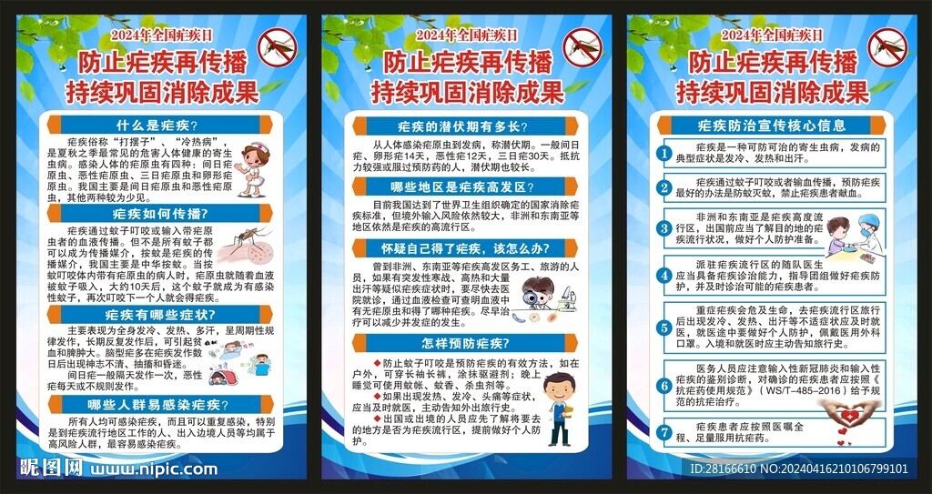 全國瘧疾日展板