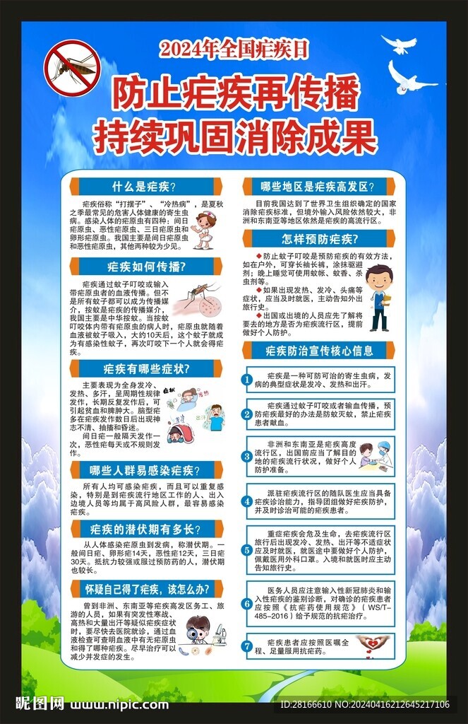 全國瘧疾日海報