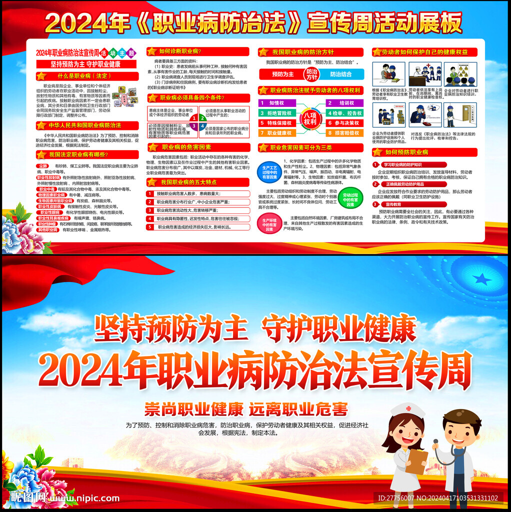 2024職業(yè)病展板