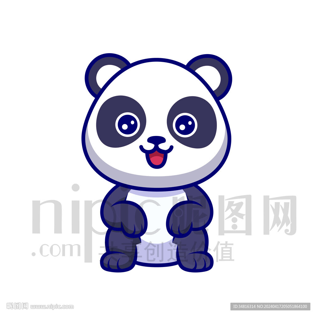 可愛卡通大熊貓