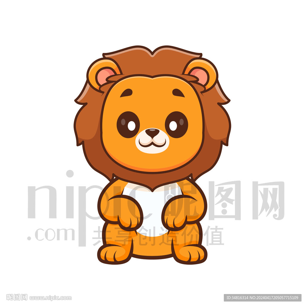 可愛卡通獅子
