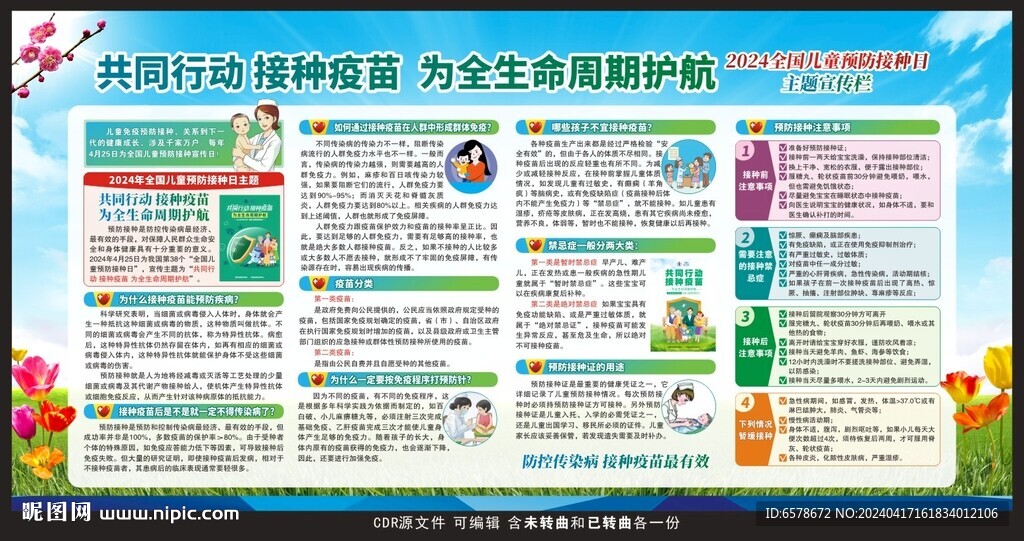 預防接種宣傳欄