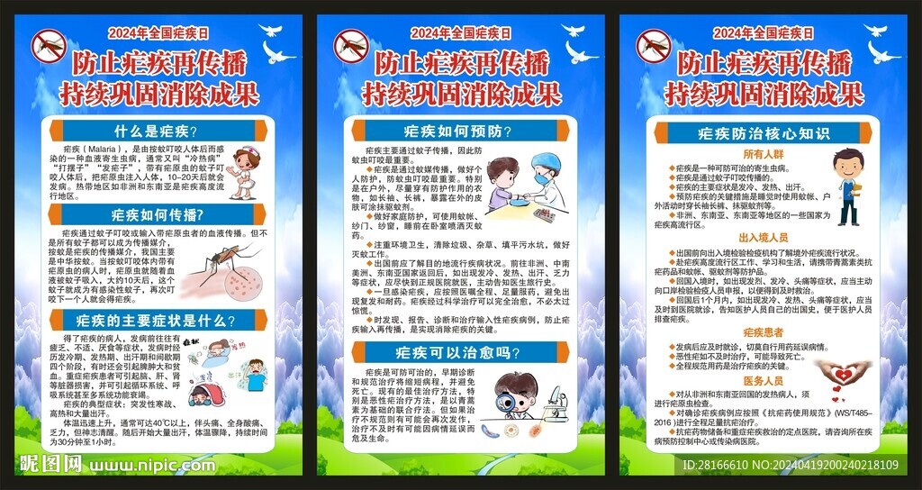 全國瘧疾日展板
