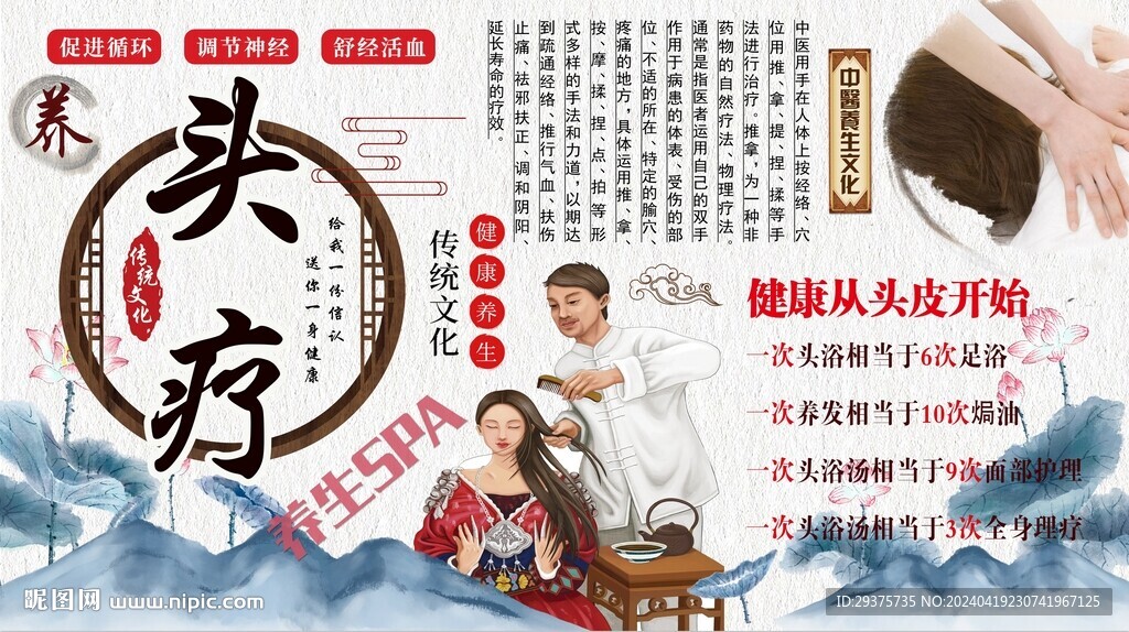 頭療背景墻