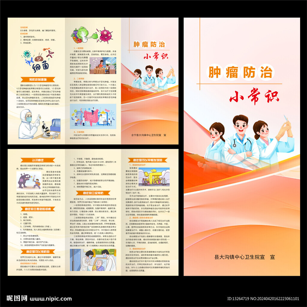 腫瘤防治小知識三折頁