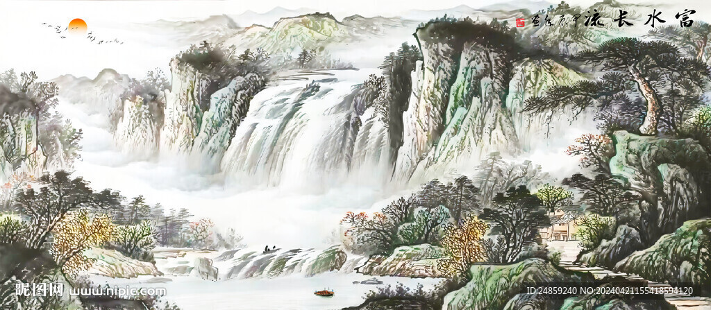 中國風(fēng)水墨山水畫
