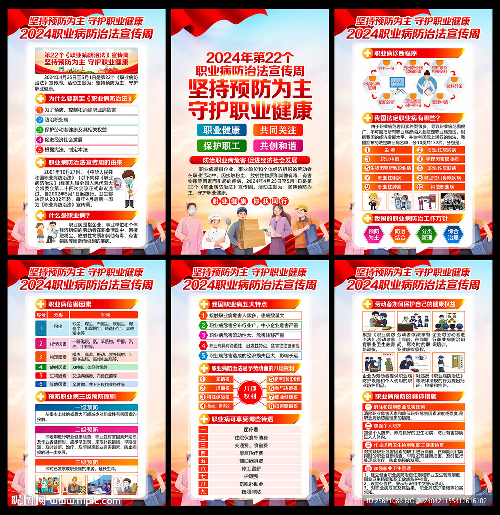 職業病防治知識展板