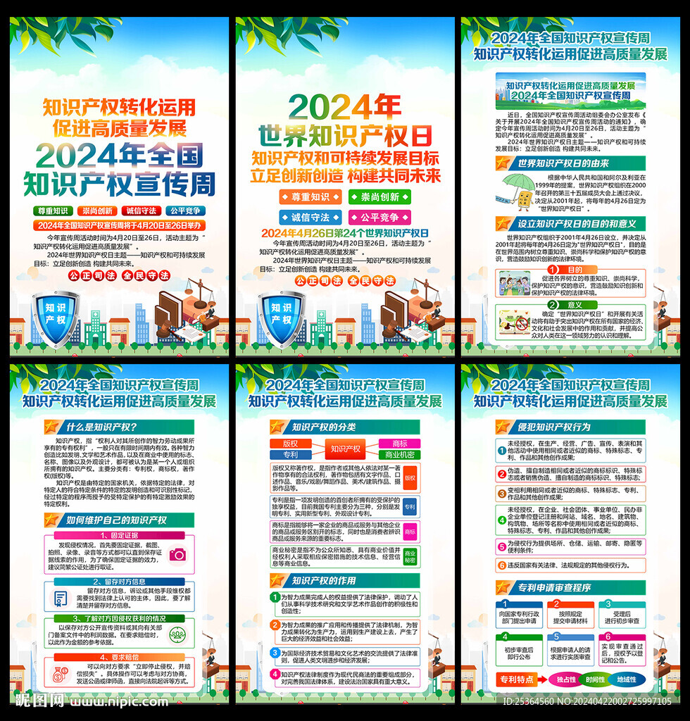 世界知識(shí)產(chǎn)權(quán)日宣傳欄展板海報(bào)