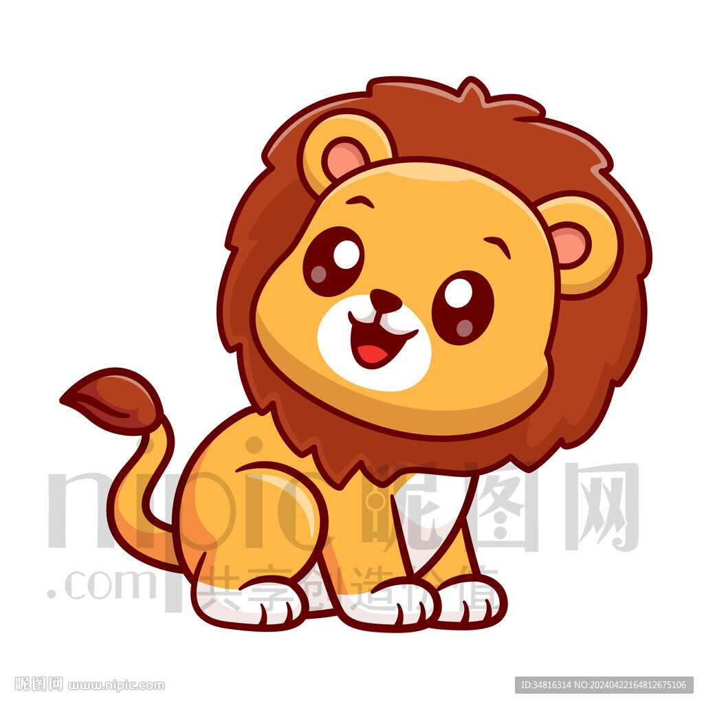 可愛卡通獅子