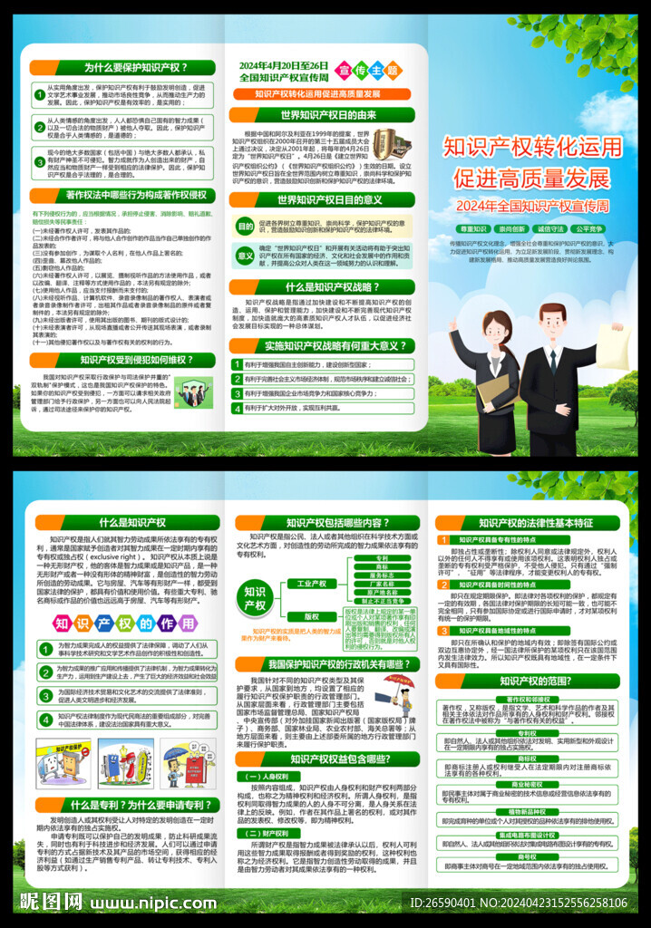2024全國知識產(chǎn)權(quán)宣傳周折頁