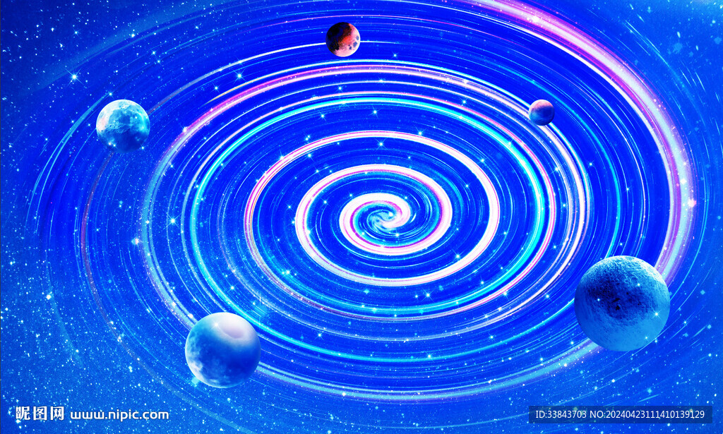 宇宙漩渦星空軟膜背景圖