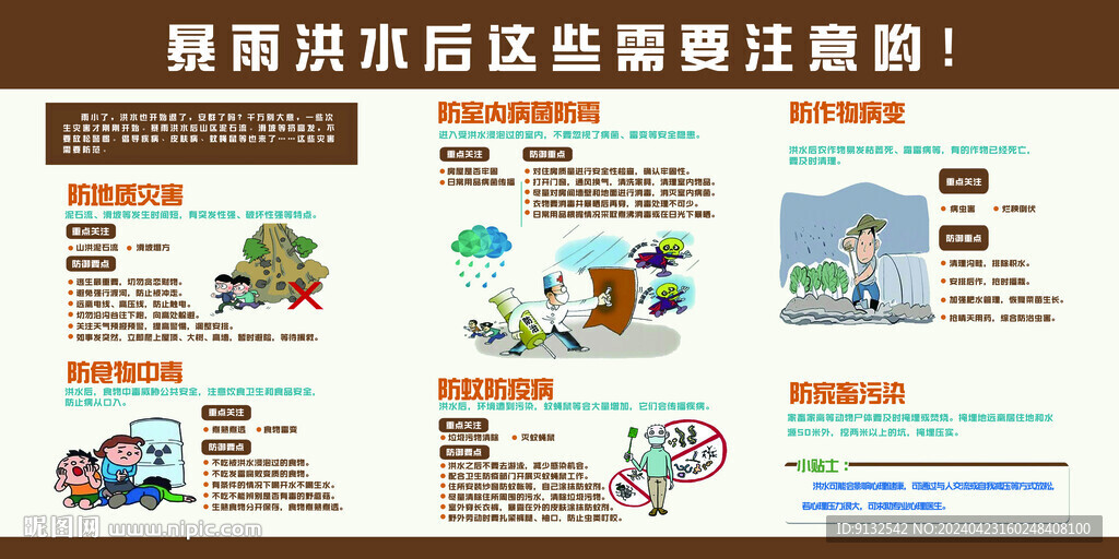暴雨洪水后安全方面要注意
