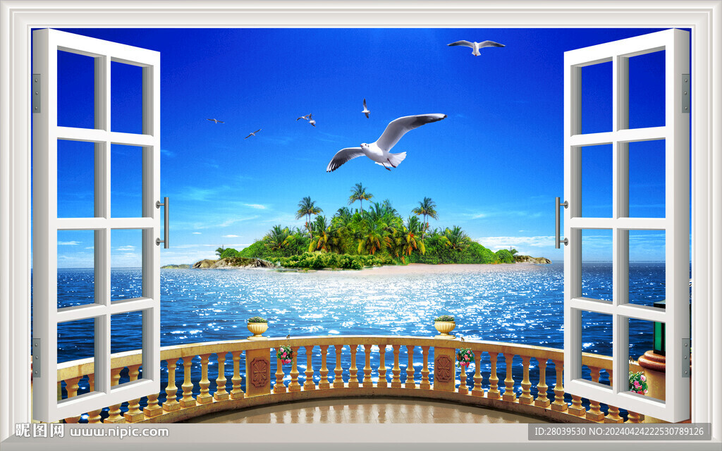 3D立體假窗海景