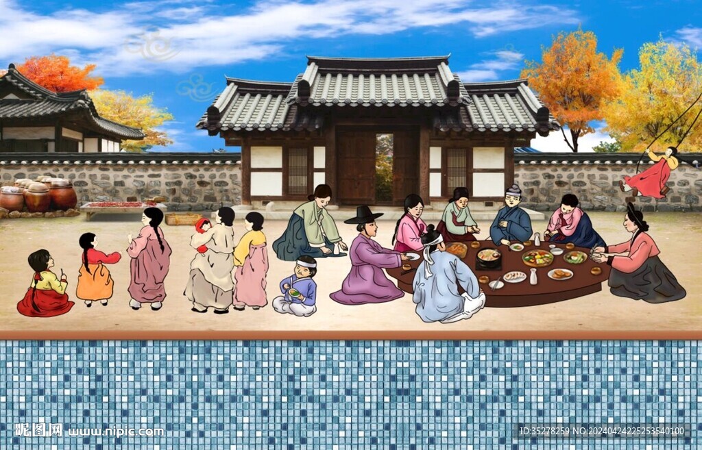韓式烤肉背景