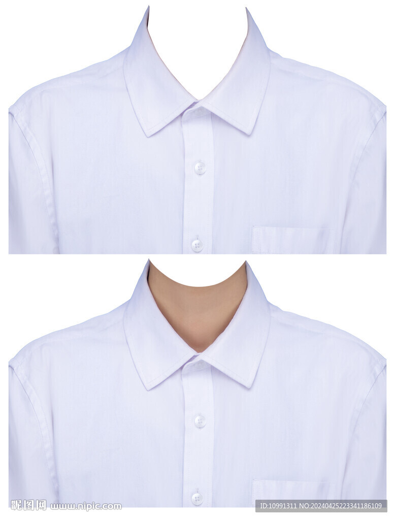 男人白襯衫衣服素材