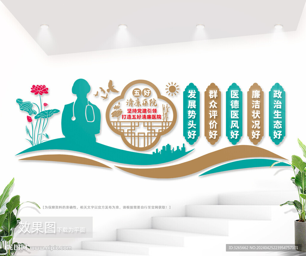 清廉醫院文化墻圖片