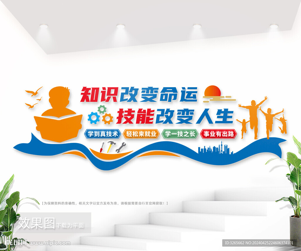 職業(yè)教育校園文化墻圖片