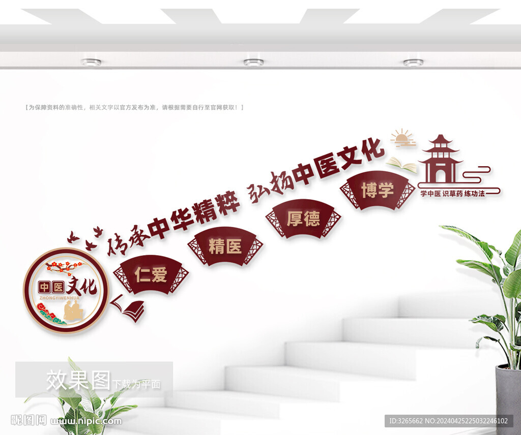 中醫(yī)樓道文化墻圖片