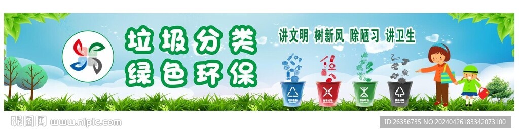 社區垃圾分類海報