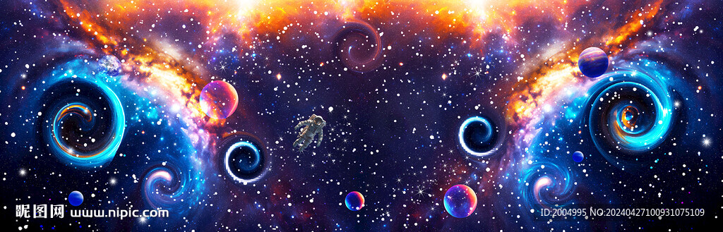 長幅高清科技星空壁紙