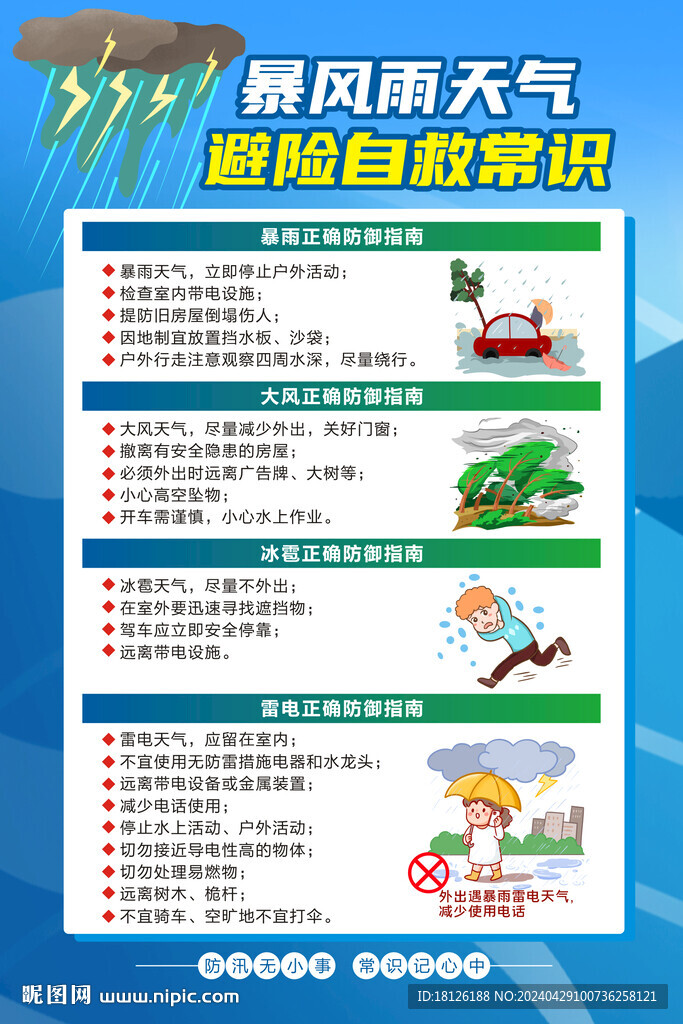 防洪防汛海報