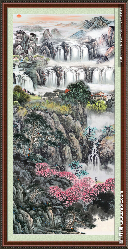 豎幅山水畫