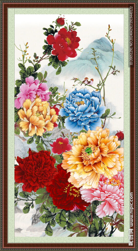 國(guó)畫(huà)牡丹 