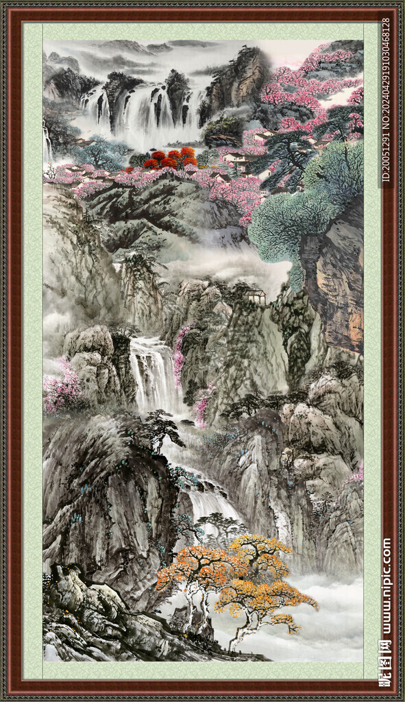 豎式山水畫 