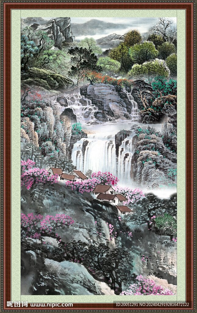 豎式山水畫 