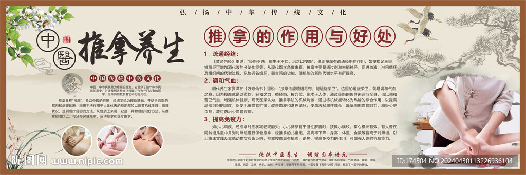 中醫(yī)推拿展板
