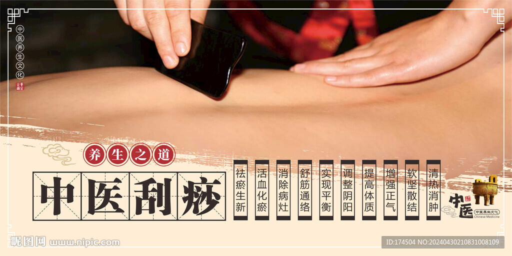 中醫刮痧海報