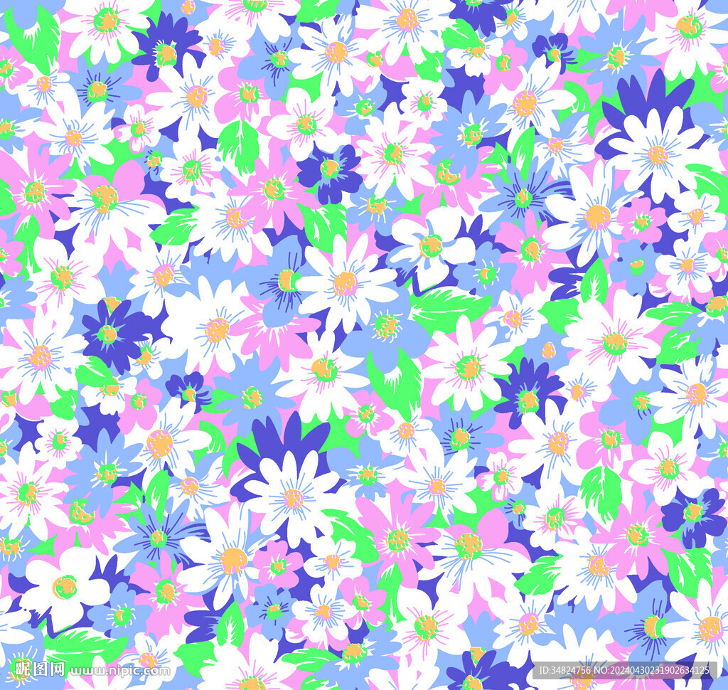 大牌碎花