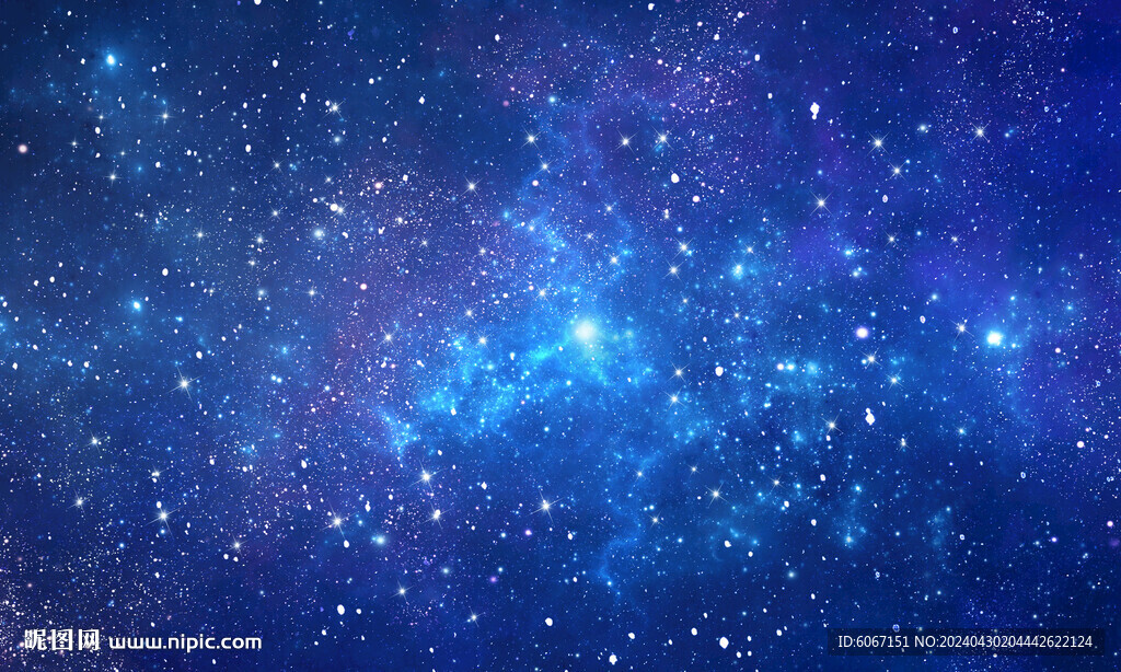 藍色宇宙星空背景墻