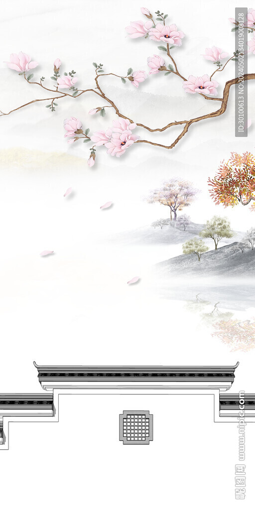 別墅 最新山水玄關(guān) TiF分層