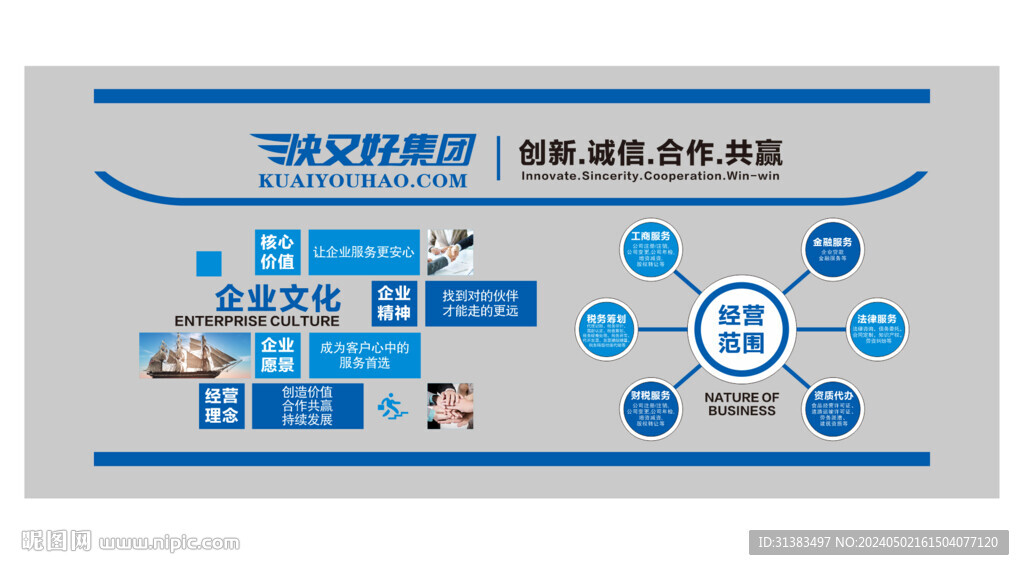 公司企業(yè)集團(tuán)文化墻
