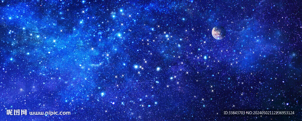 藍(lán)色星空背景墻