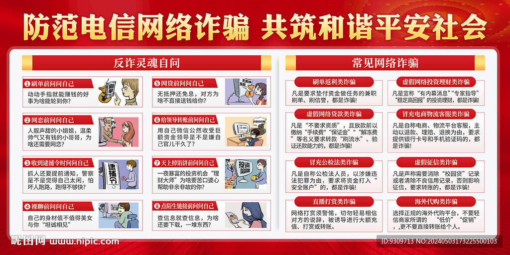 反詐 全民反電詐展板