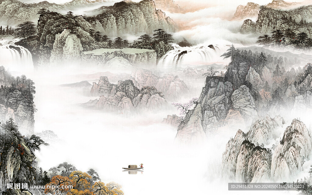 大氣 最新意境山水 TIF分層