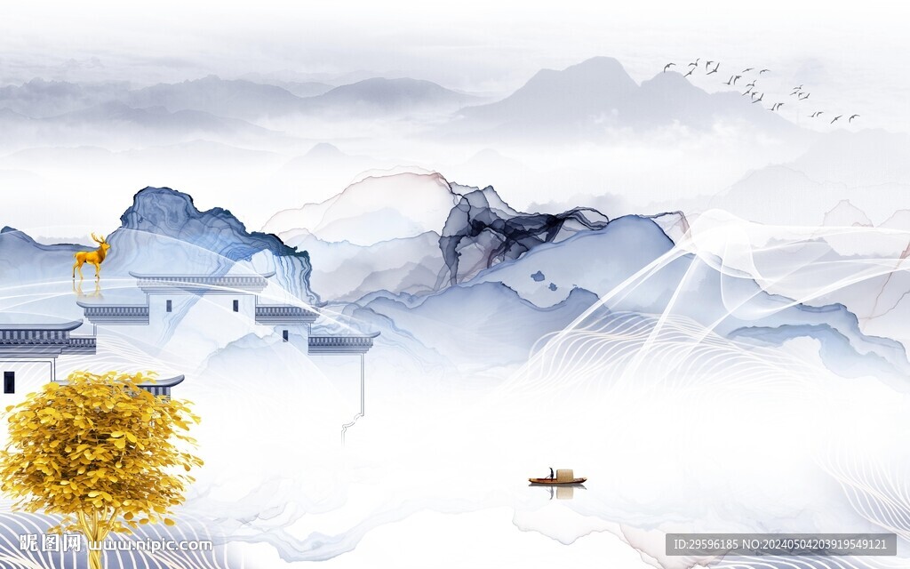 極簡 高端現代山水 TiF分層