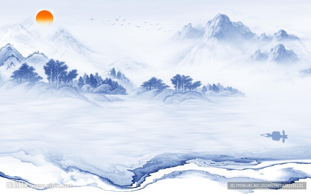 淡雅 高端現(xiàn)代山水 TiF分層