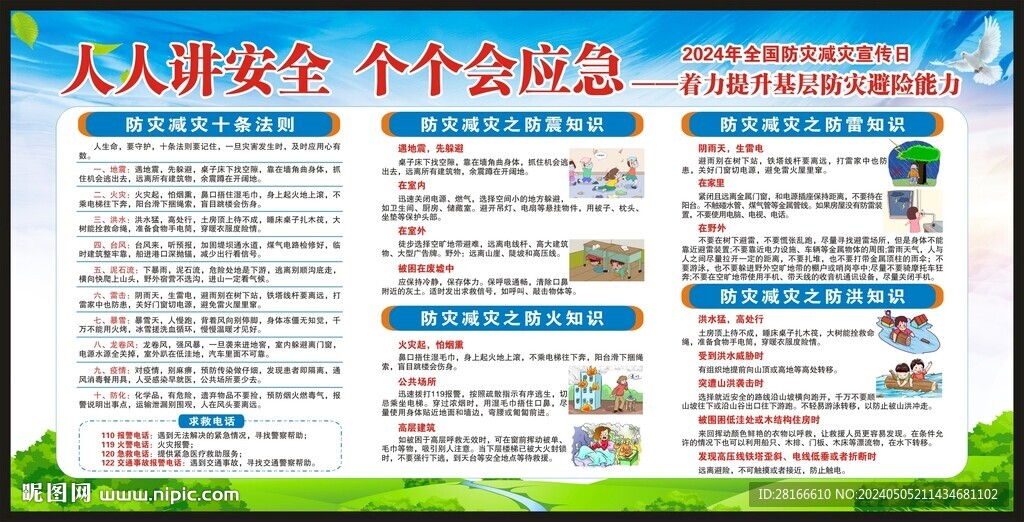 防災(zāi)減災(zāi)宣傳欄