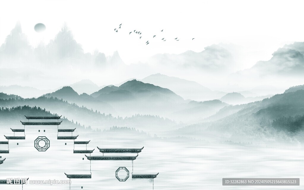 高端 中式輕奢山水 TiF分層