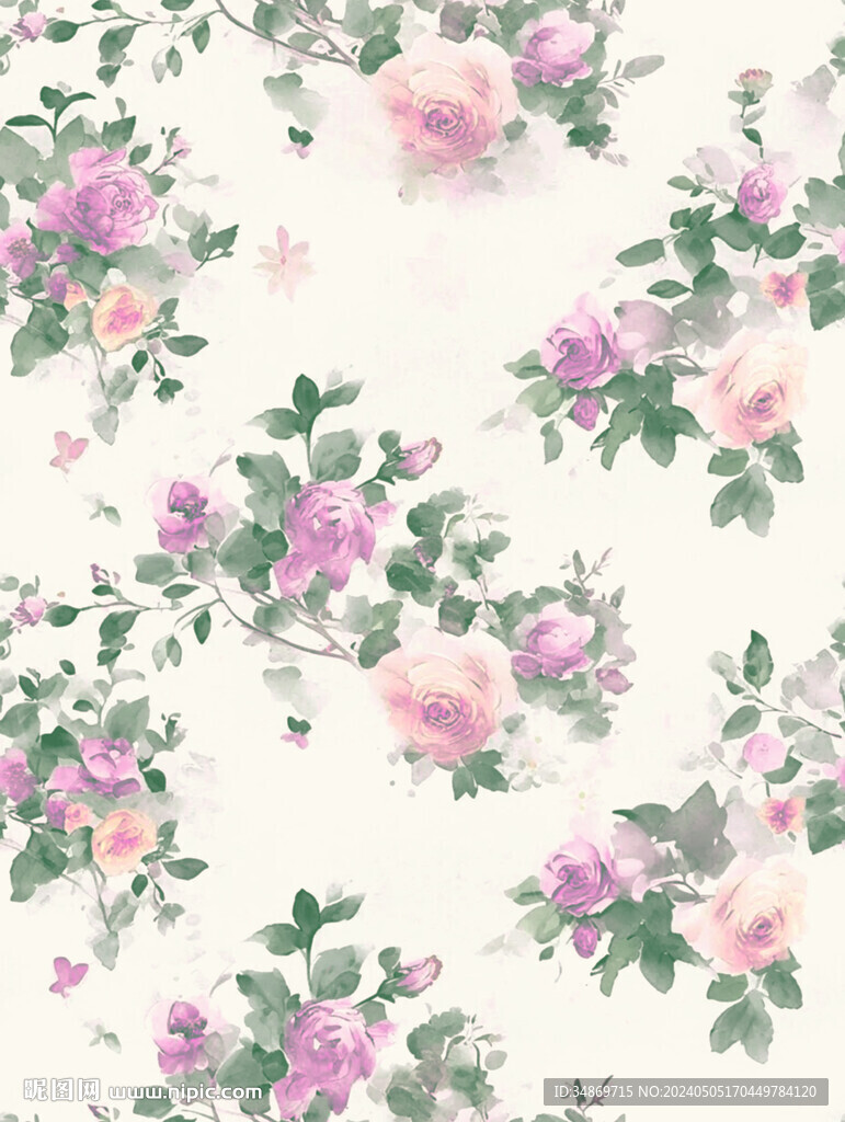 數(shù)碼印花富貴花