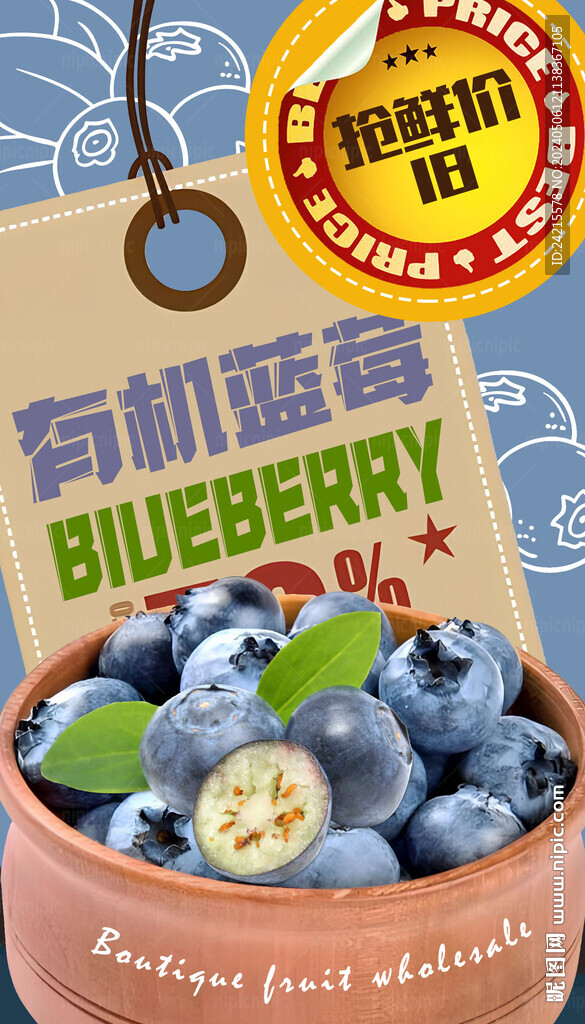藍莓海報