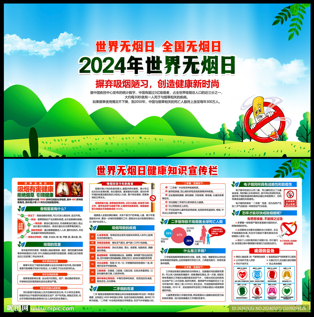 2024年世界無煙日宣傳欄