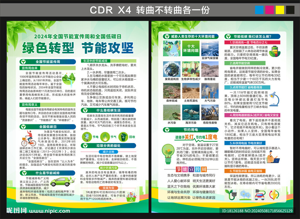 2024全國節(jié)能宣傳周宣傳單