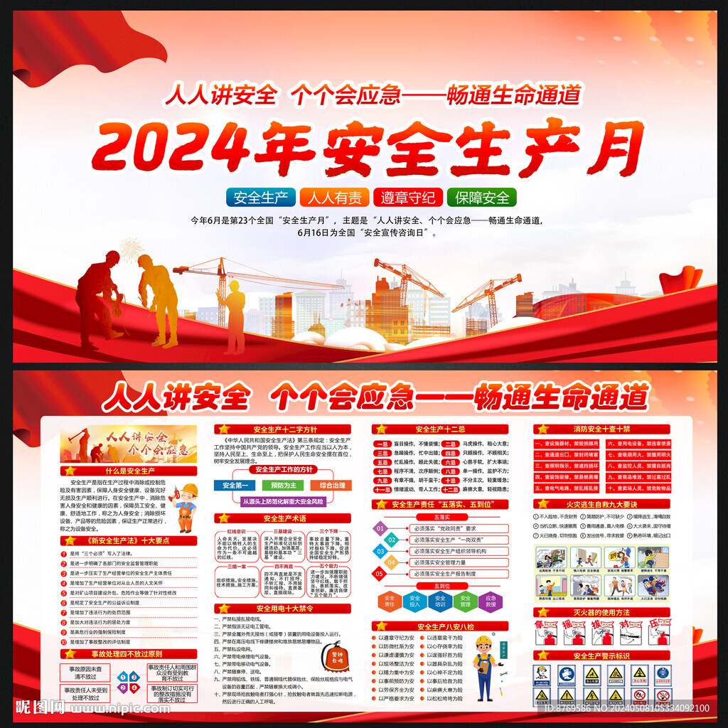 2024年安全生產(chǎn)月宣傳欄