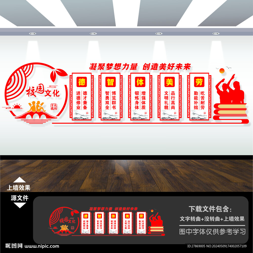 德智體美勞文化墻