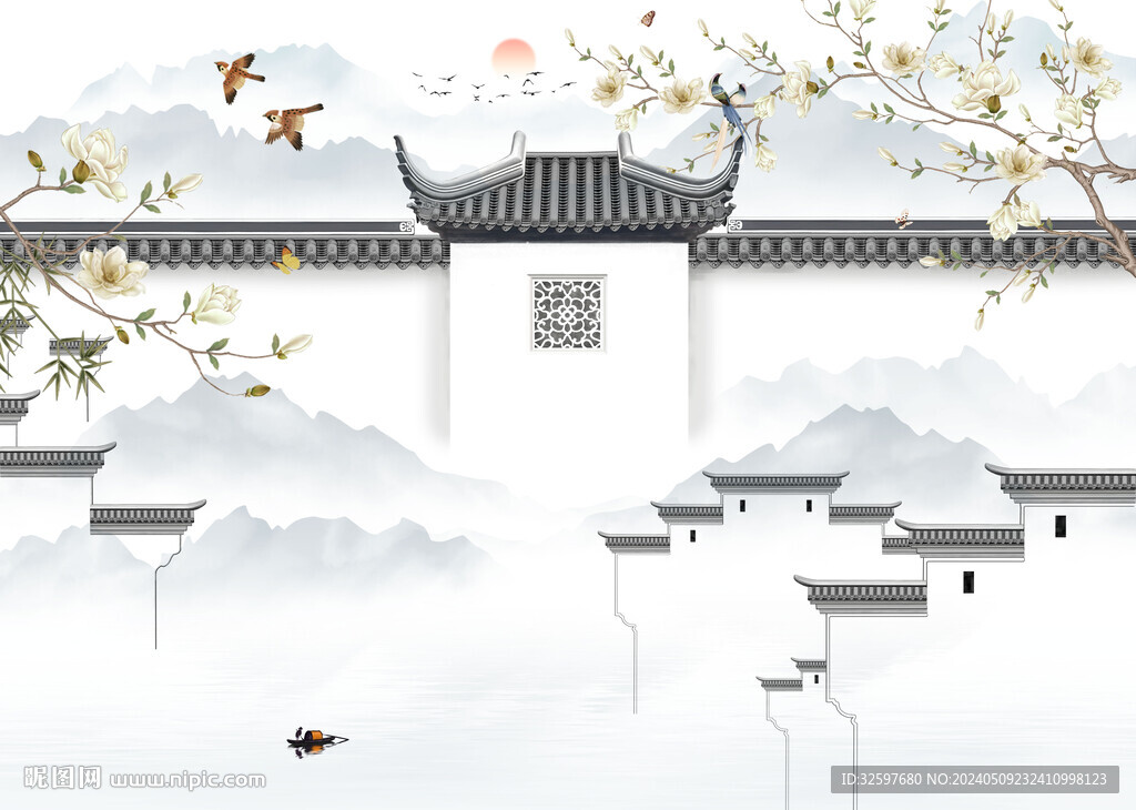 中式微派背景