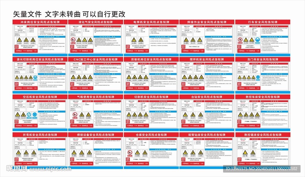 崗位告知卡
